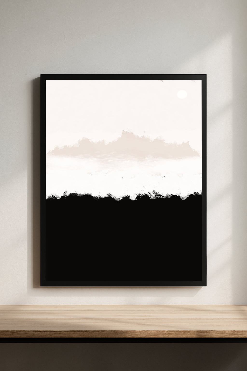 Abstract Mountain  Art Print – Neutral Faith Wall Decor | Printable