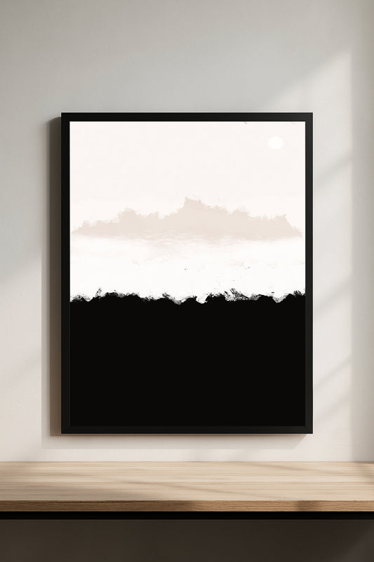 Abstract Mountain  Art Print – Neutral Faith Wall Decor | Printable