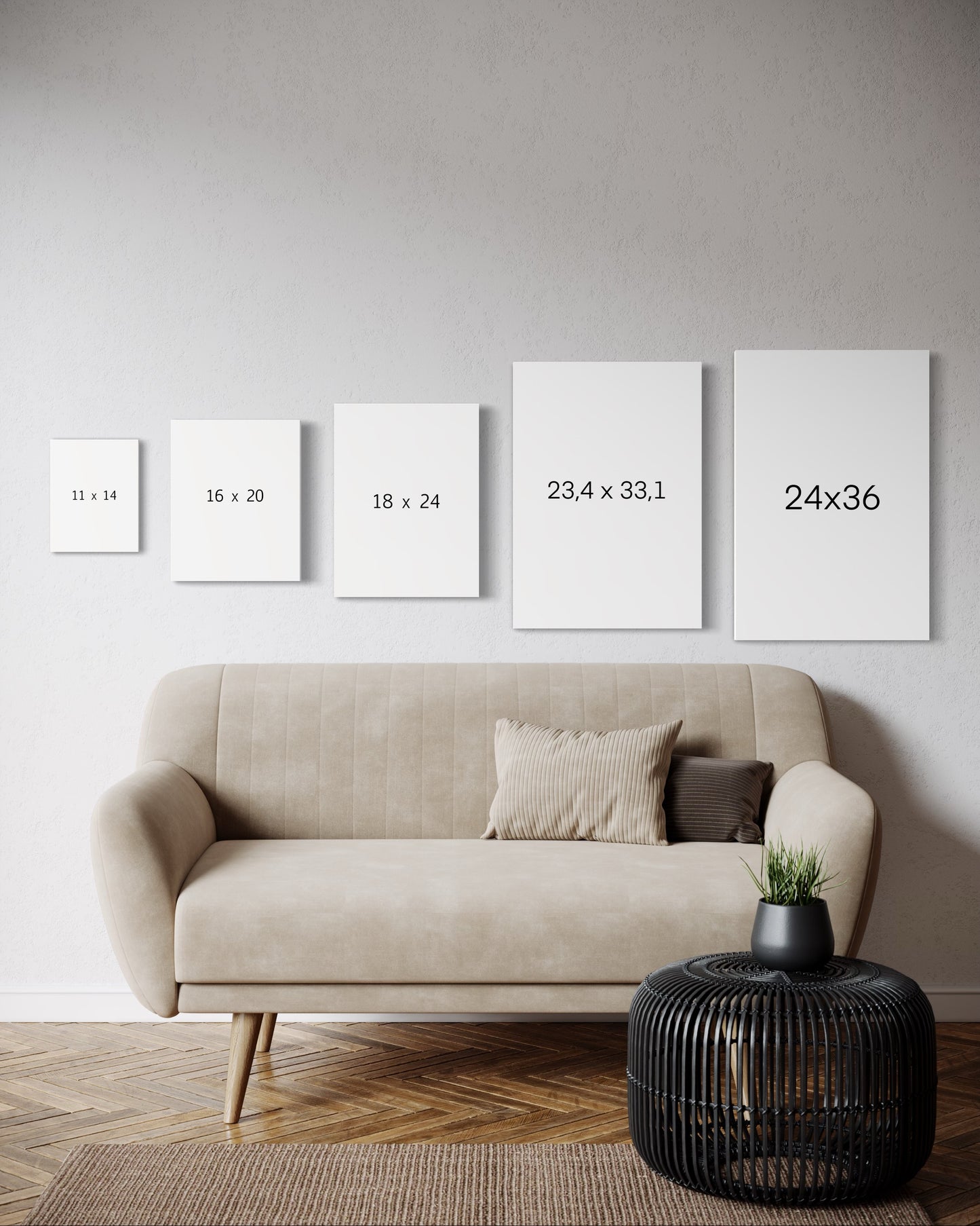 Abstract Mountain  Art Print – Neutral Faith Wall Decor | Printable