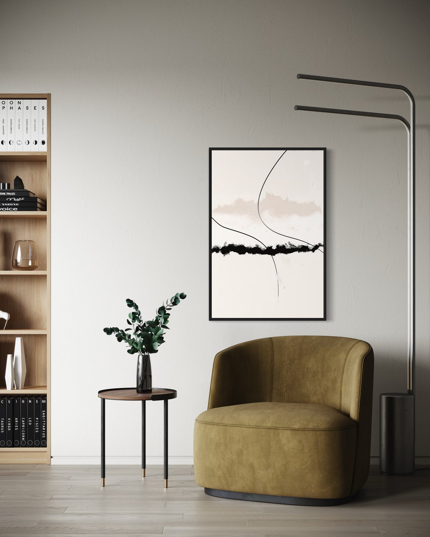 Abstract Mountain  Art Print – Neutral Faith Wall Decor | Printable
