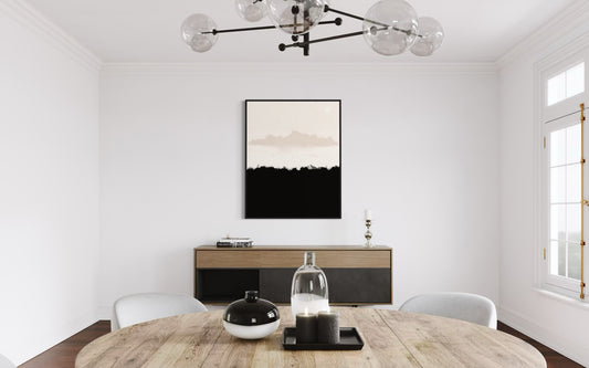 Abstract Mountain  Art Print – Neutral Faith Wall Decor | Printable